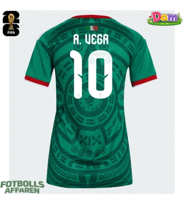 Mexiko Alexis Vega #10 Hemmatröja Kvinnor VM 2026 Kortärmad